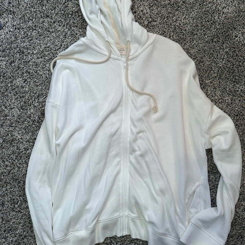 Universal Thread Cream Zip-Up Hoodie